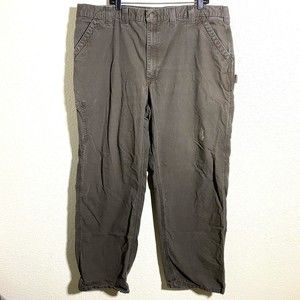 Carhartt Mens Pants Size 44 x 32 Dungaree Fit Cotton Carpenter B151 DFE Gray
